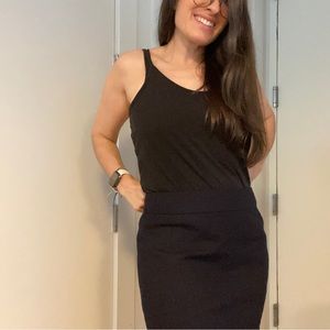 J. Crew navy pencil skirt 4 NWT